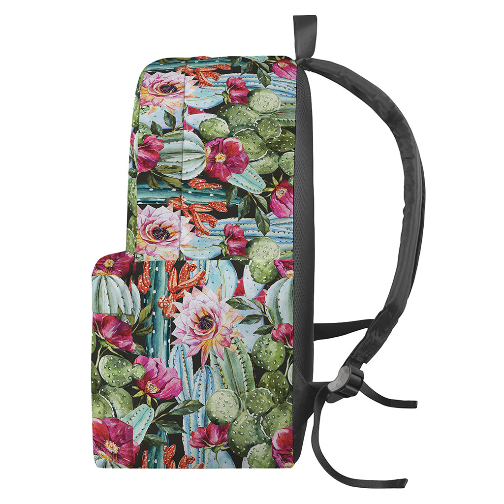 Vintage Cactus And Flower Print Backpack