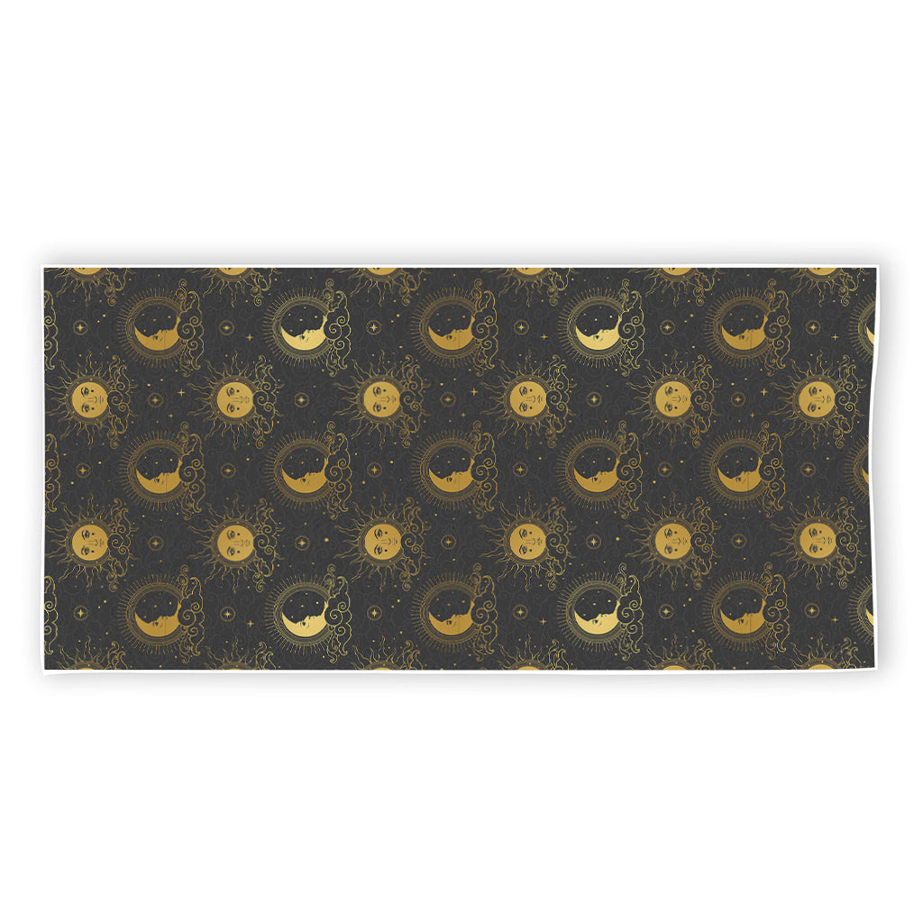 Vintage Celestial Pattern Print Beach Towel