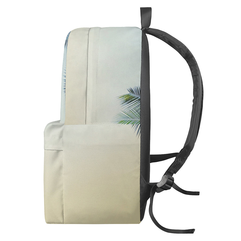 Vintage Coconut Tree Print Backpack