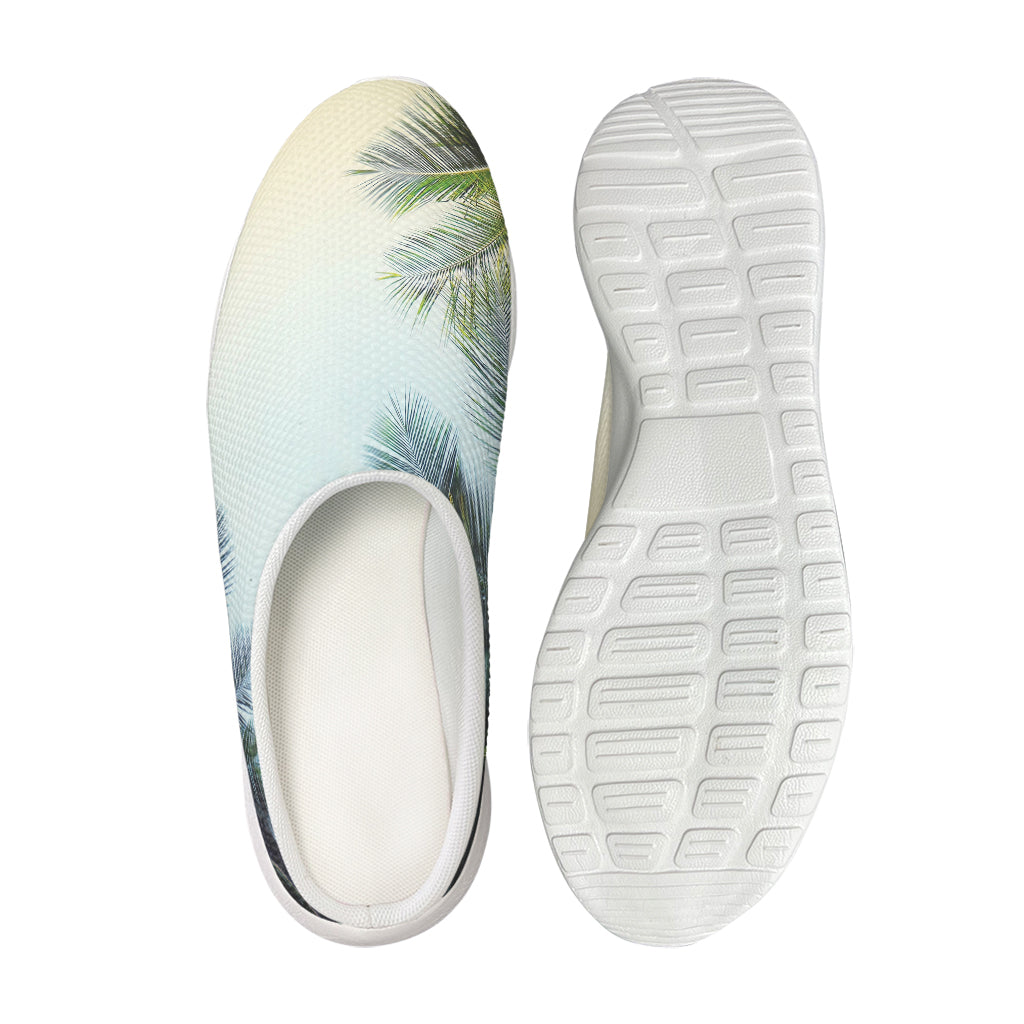 Vintage Coconut Tree Print Mesh Casual Shoes