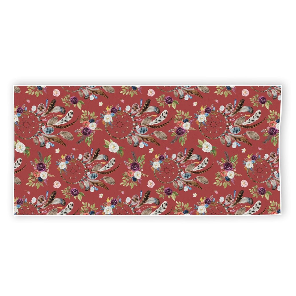 Vintage Dream Catcher Pattern Print Beach Towel