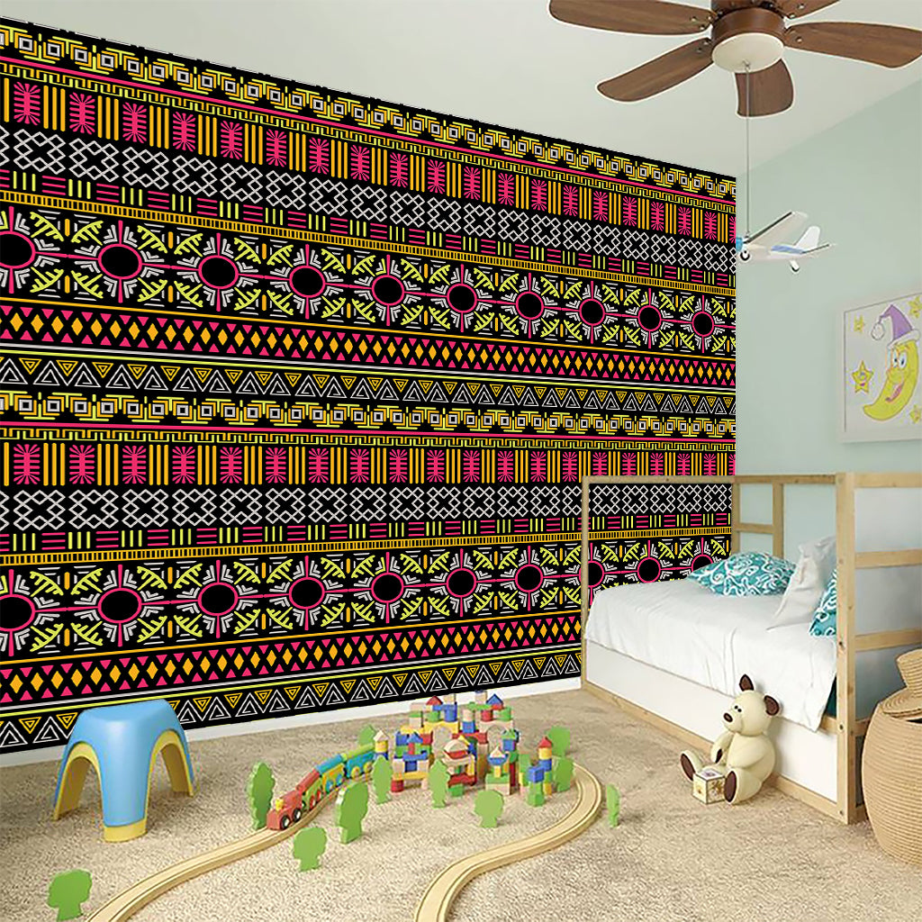 Vintage Ethnic Pattern Print Wall Sticker
