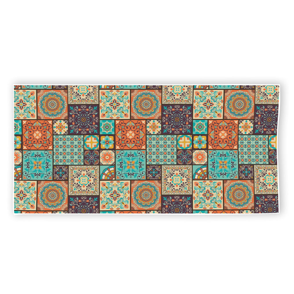 Vintage Floral Patchwork Pattern Print Beach Towel