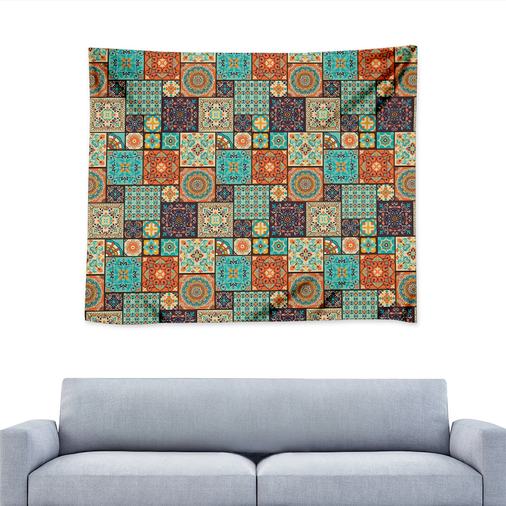 Vintage Floral Patchwork Pattern Print Tapestry
