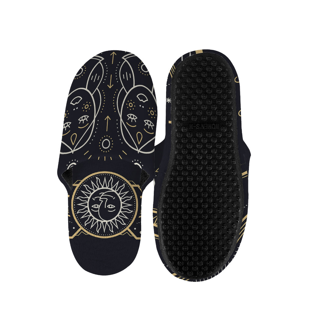 Vintage Gemini Zodiac Sign Print Slippers