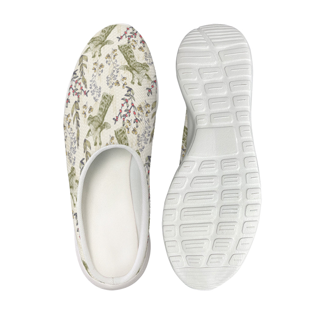 Vintage Giraffe Print Mesh Casual Shoes