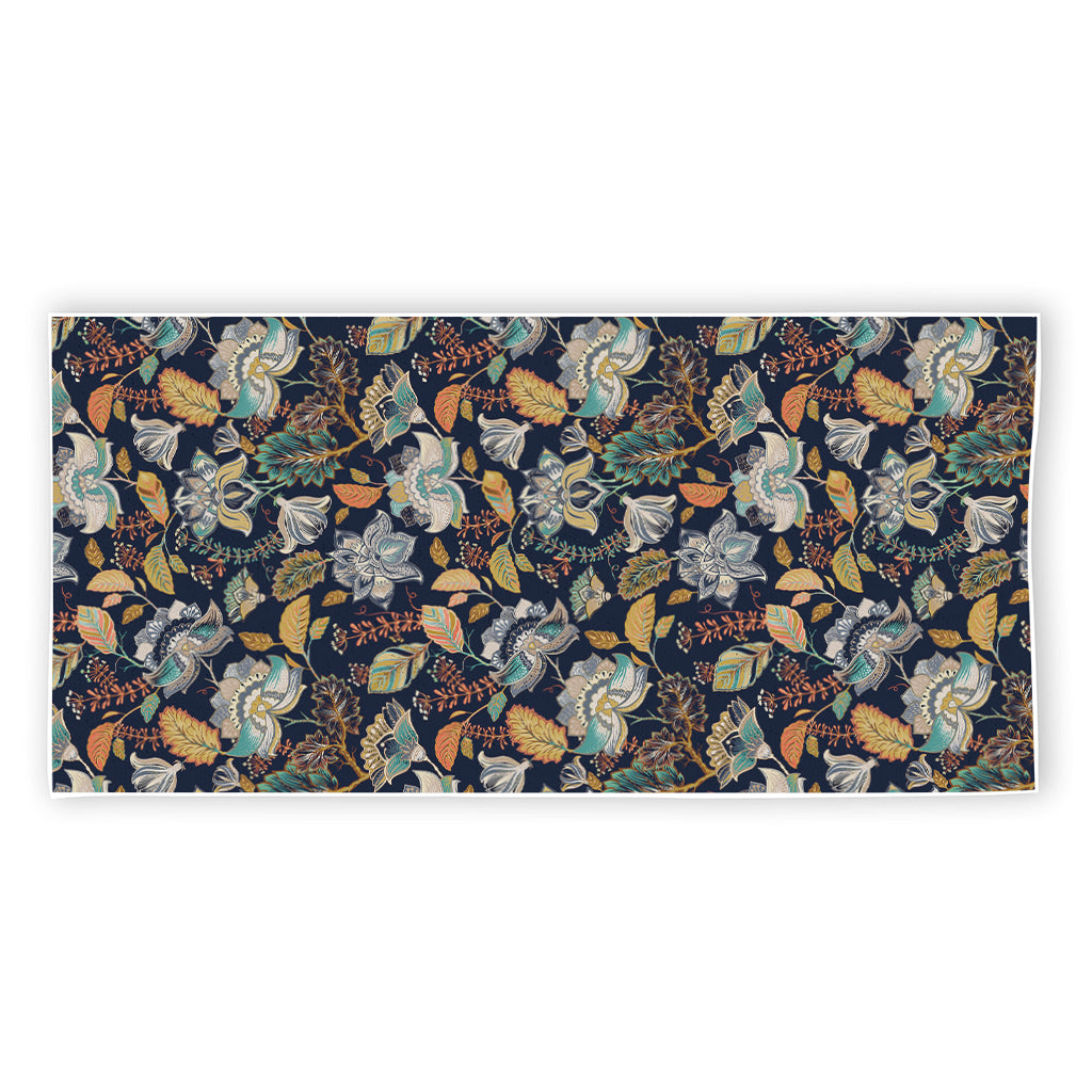 Vintage Indian Floral Pattern Print Beach Towel
