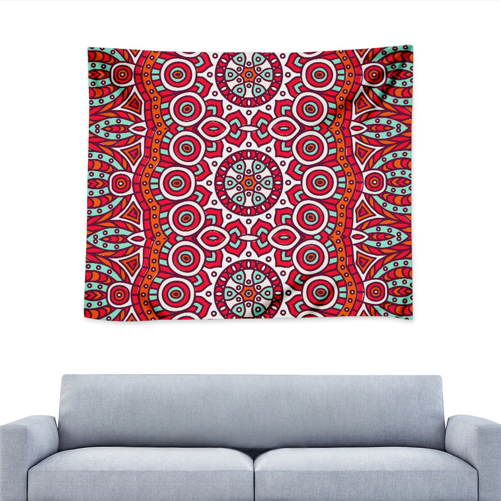 Vintage Indian Mandala Print Tapestry