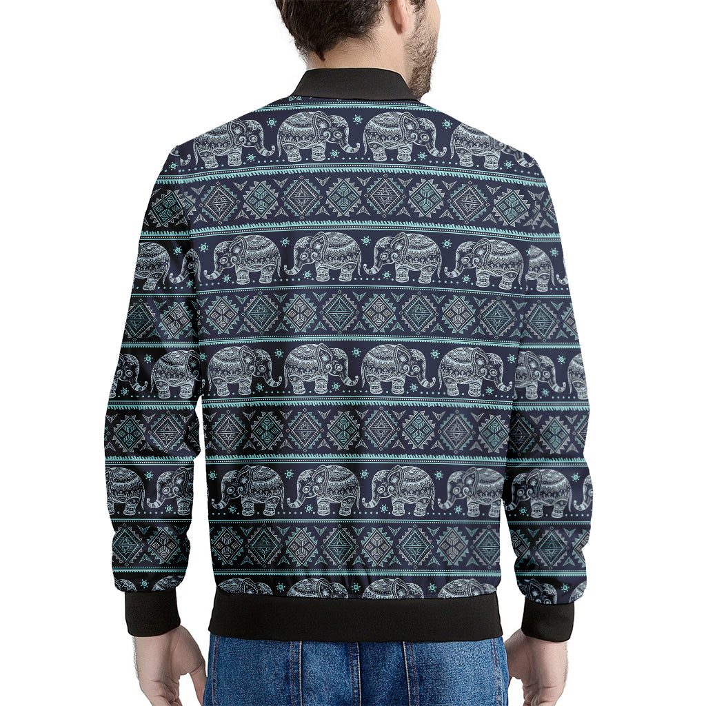 Vintage Indian Tribal Pattern Print Men's Bomber Jacket