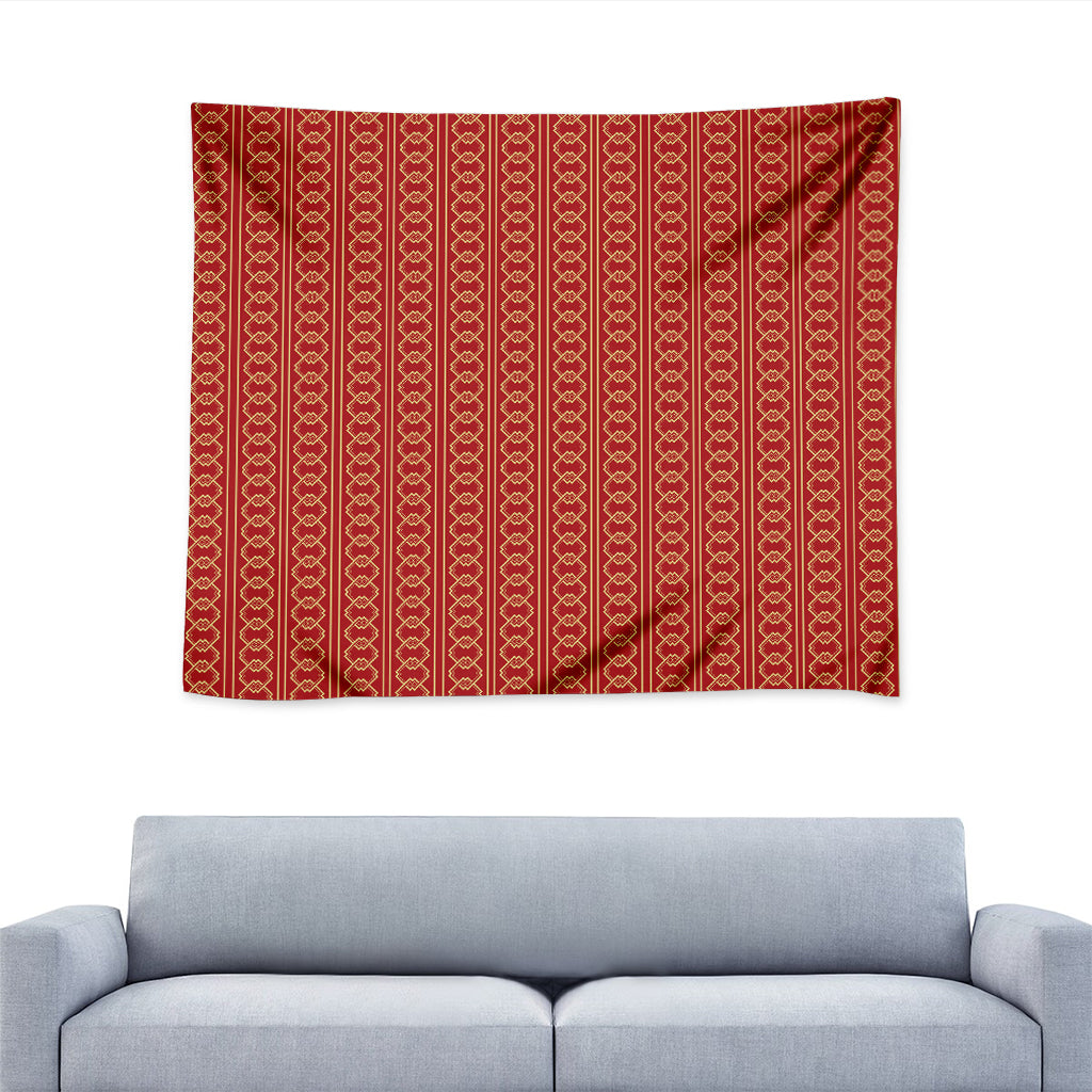 Vintage Japanese Pattern Print Tapestry