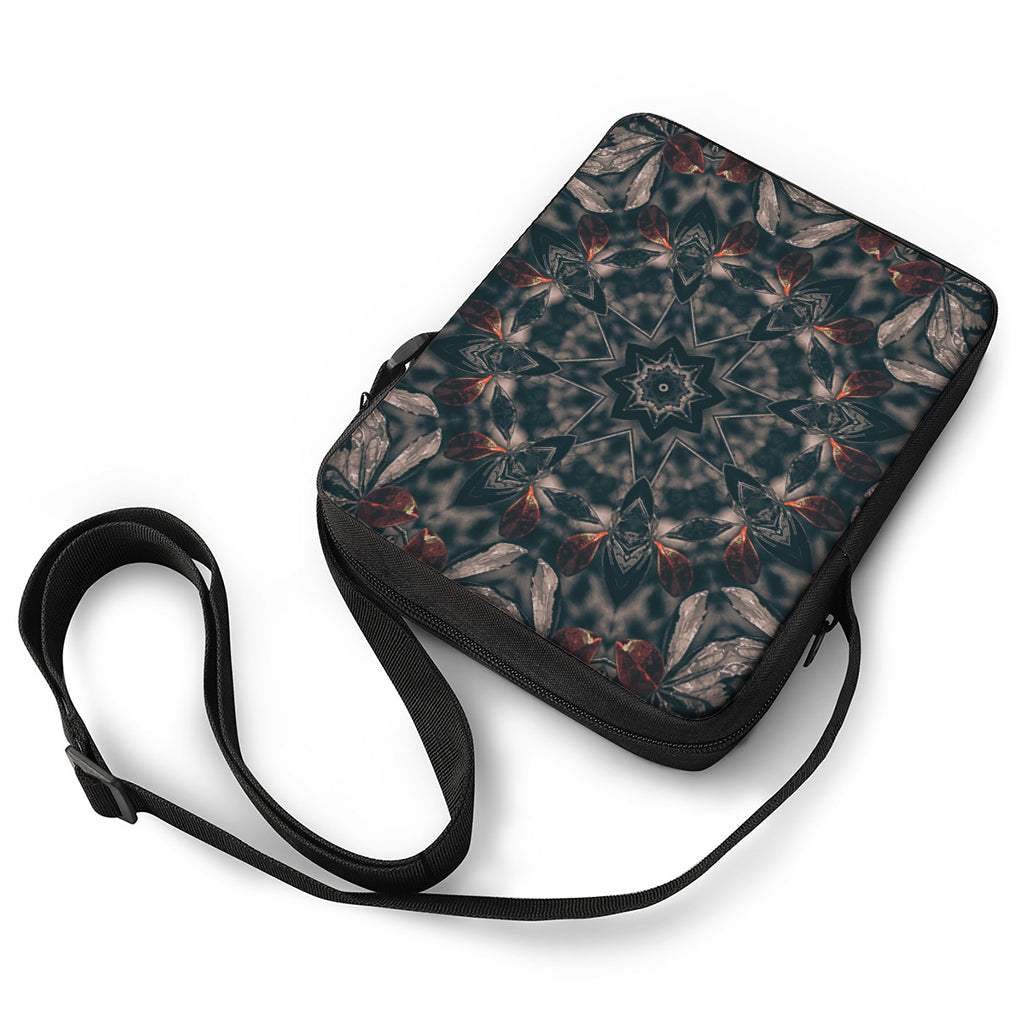 Vintage Kaleidoscope Print Rectangular Crossbody Bag