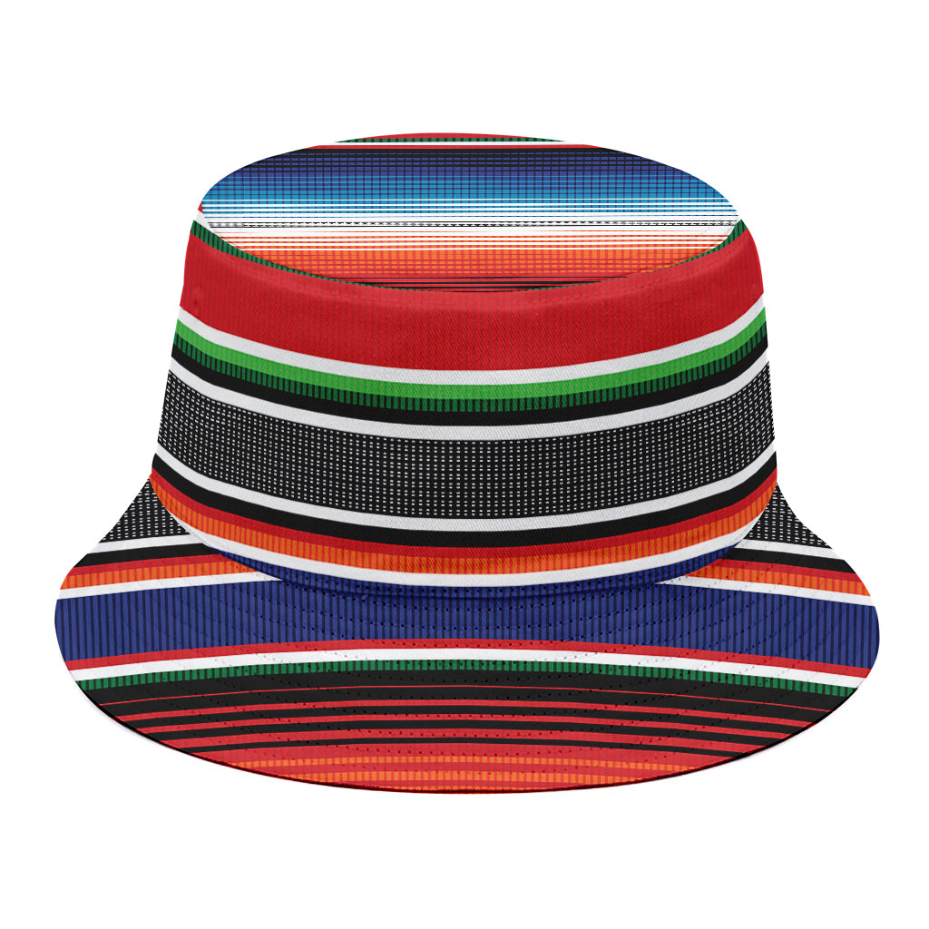 Vintage Mexican Serape Pattern Print Bucket Hat