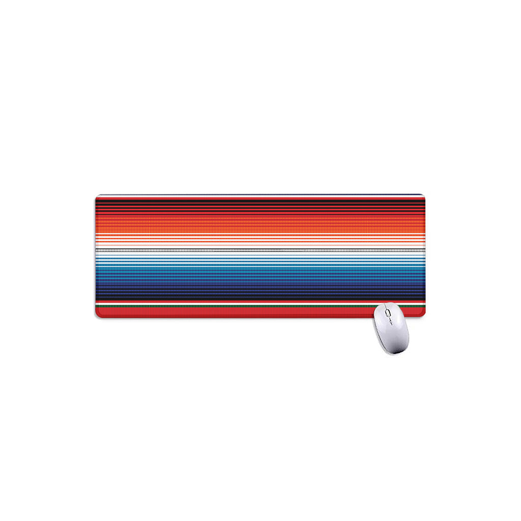 Vintage Mexican Serape Pattern Print Extended Mouse Pad