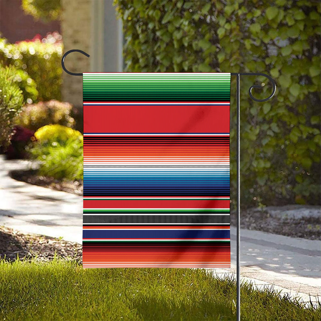 Vintage Mexican Serape Pattern Print House Flag