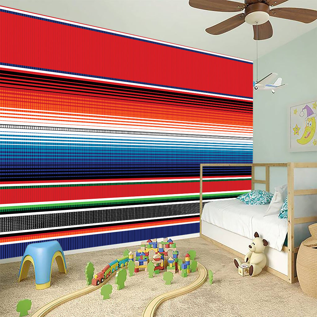 Vintage Mexican Serape Pattern Print Wall Sticker