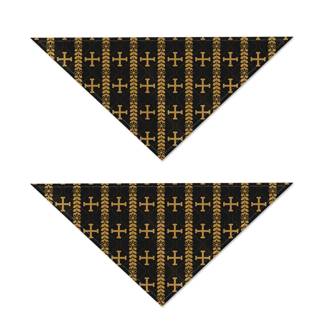 Vintage Orthodox Pattern Print Dog Bandana