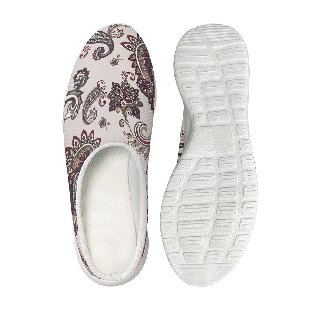 Vintage Paisley Pattern Print Mesh Casual Shoes