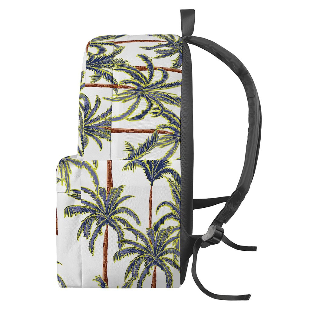 Vintage Palm Tree Beach Pattern Print Backpack
