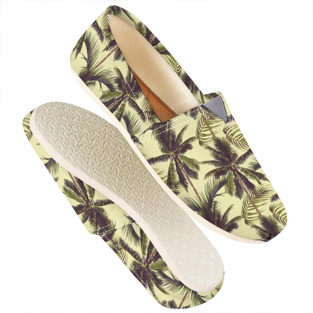 Vintage Palm Tree Pattern Print Casual Shoes