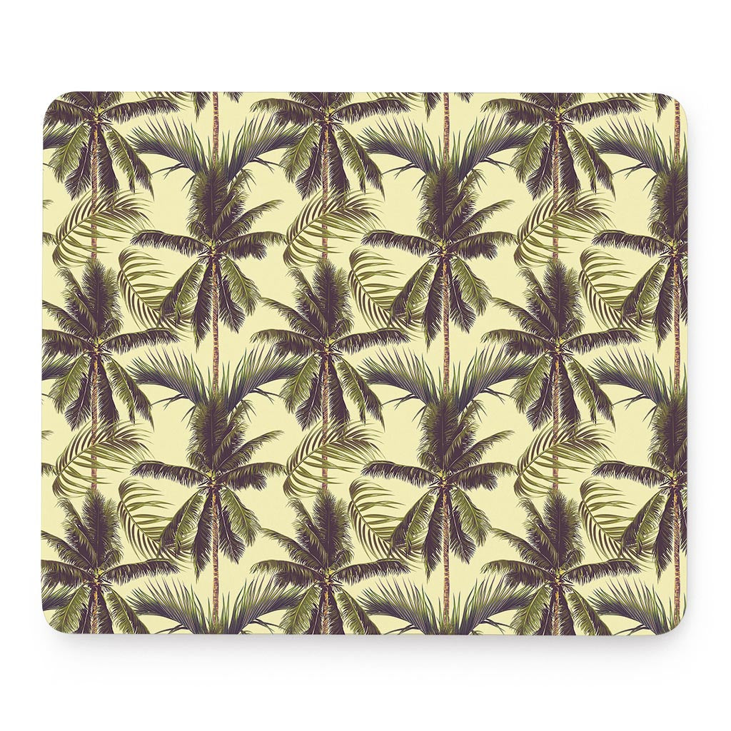 Vintage Palm Tree Pattern Print Mouse Pad
