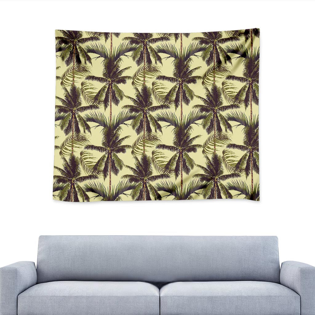 Vintage Palm Tree Pattern Print Tapestry