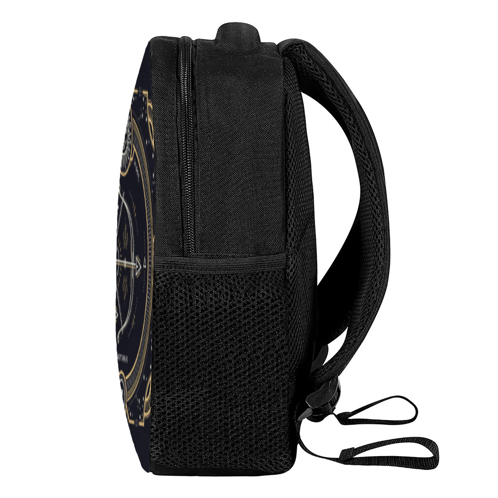 Vintage Sagittarius Zodiac Sign Print Casual Backpack