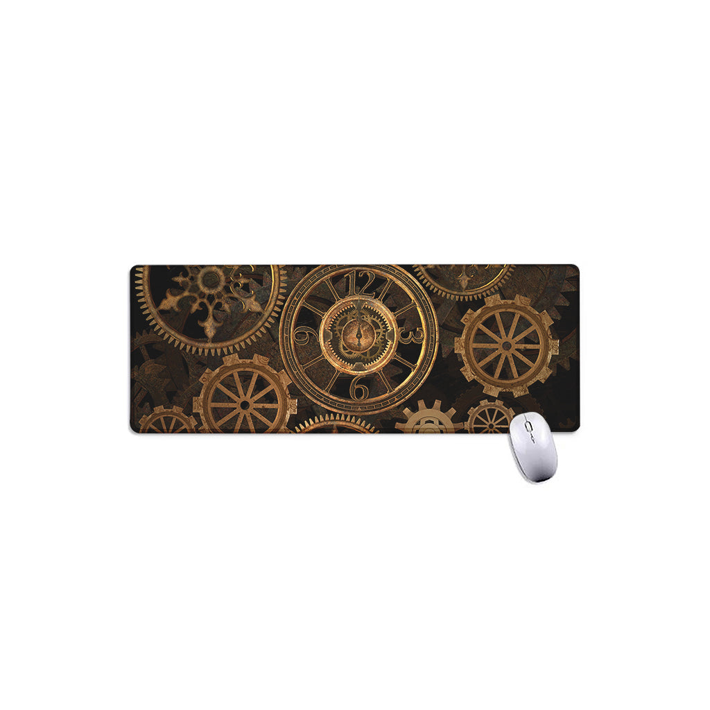 Vintage Steampunk Gears Print Extended Mouse Pad
