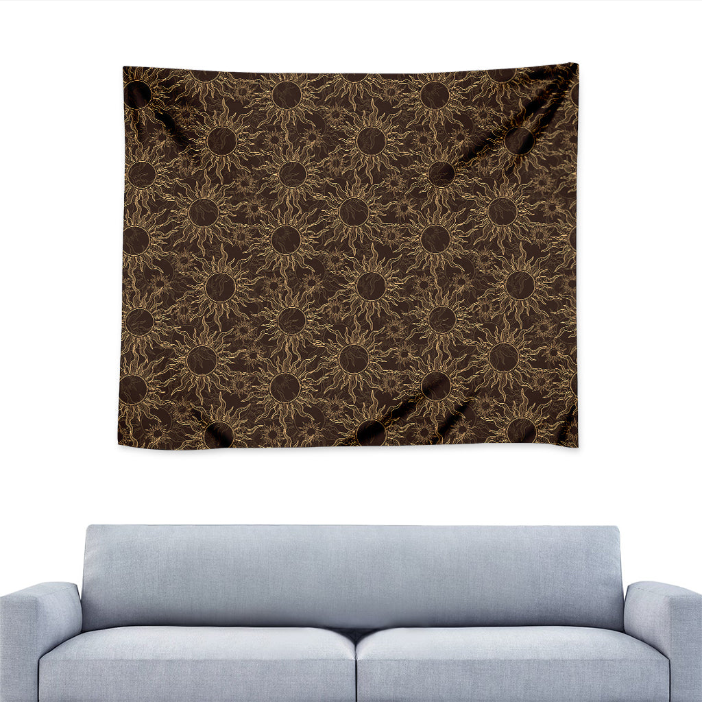 Vintage Sun Pattern Print Tapestry