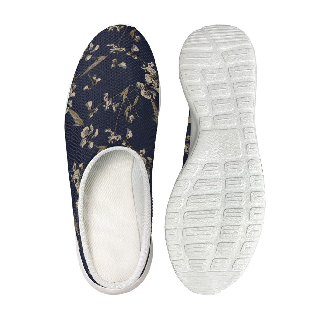 Vintage Sweet Pea Pattern Print Mesh Casual Shoes