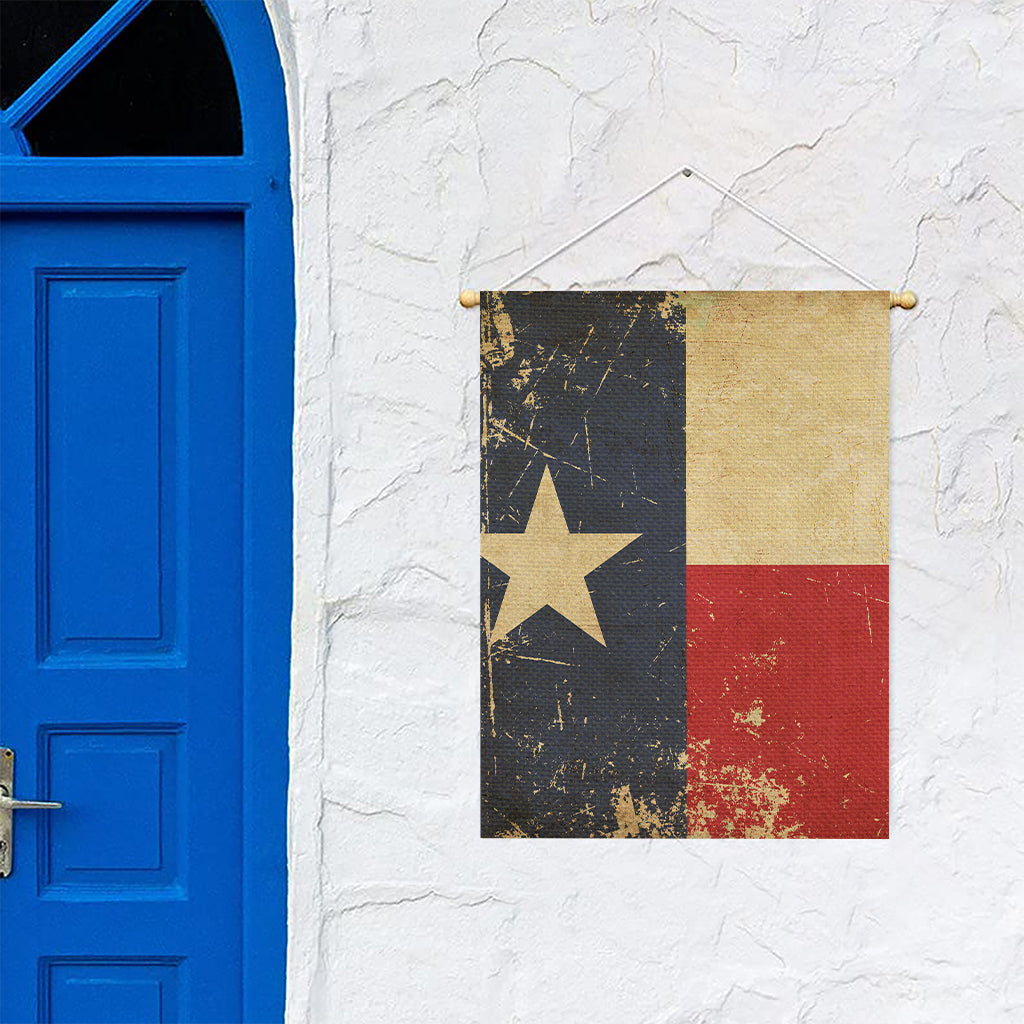 Vintage Texas Flag Print Garden Flag
