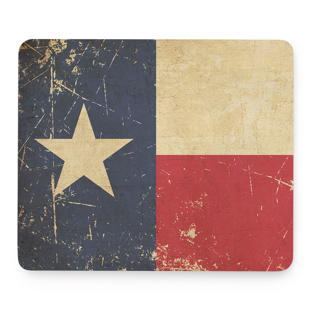 Vintage Texas Flag Print Mouse Pad