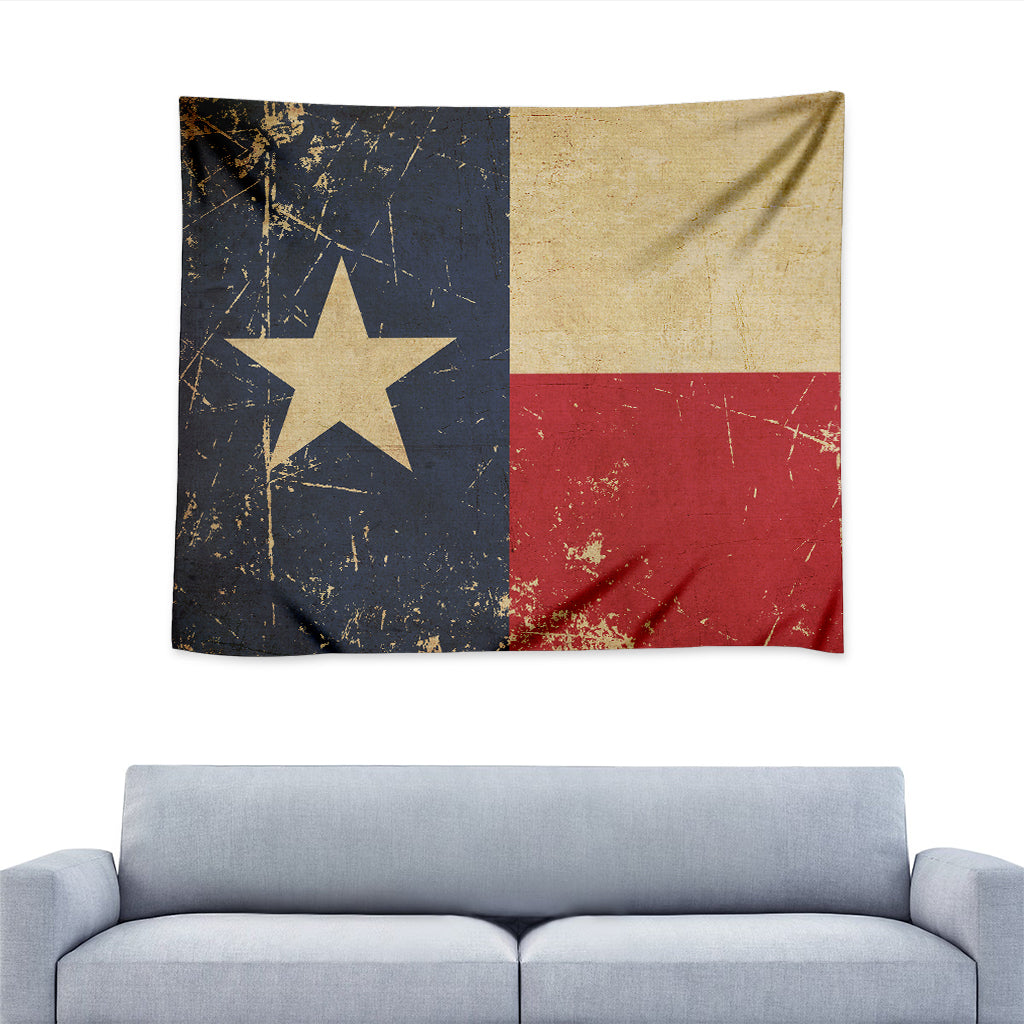 Vintage Texas Flag Print Tapestry