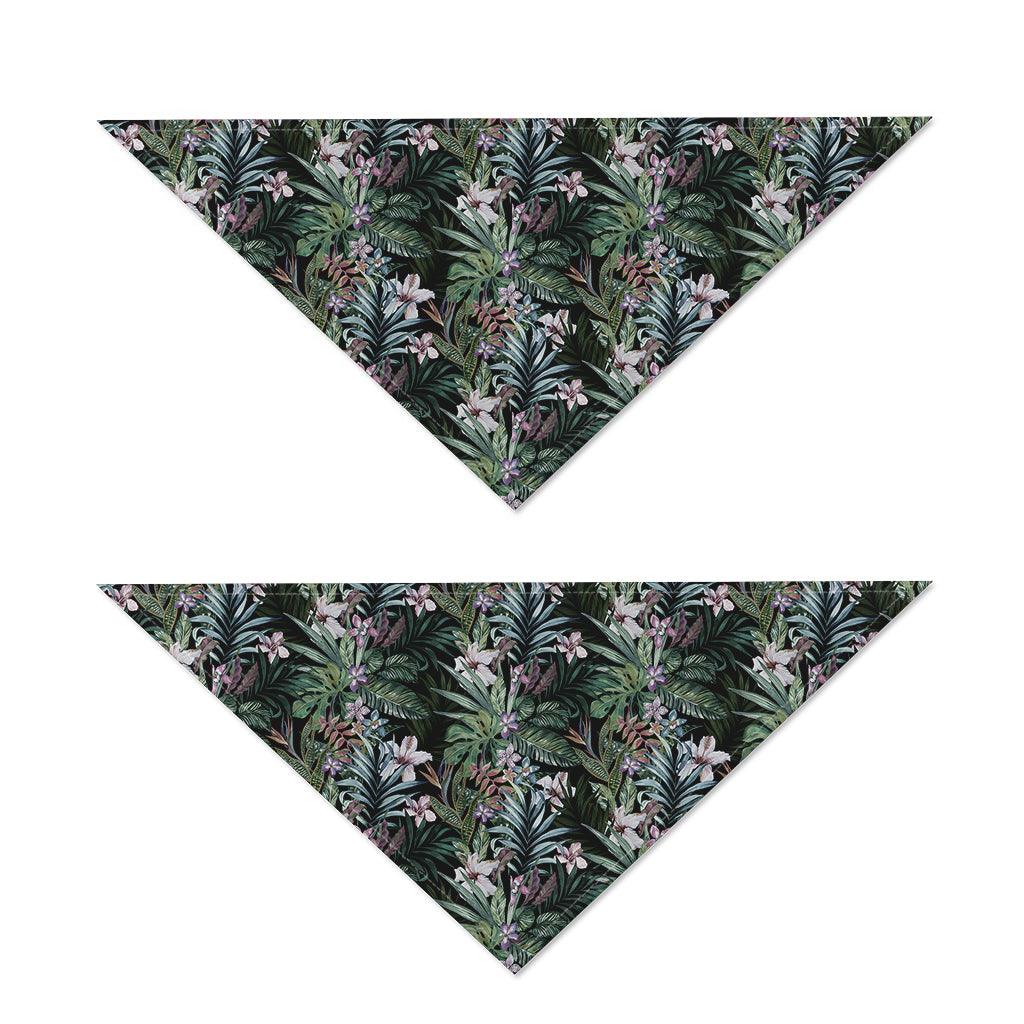 Vintage Tropical Floral Print Dog Bandana