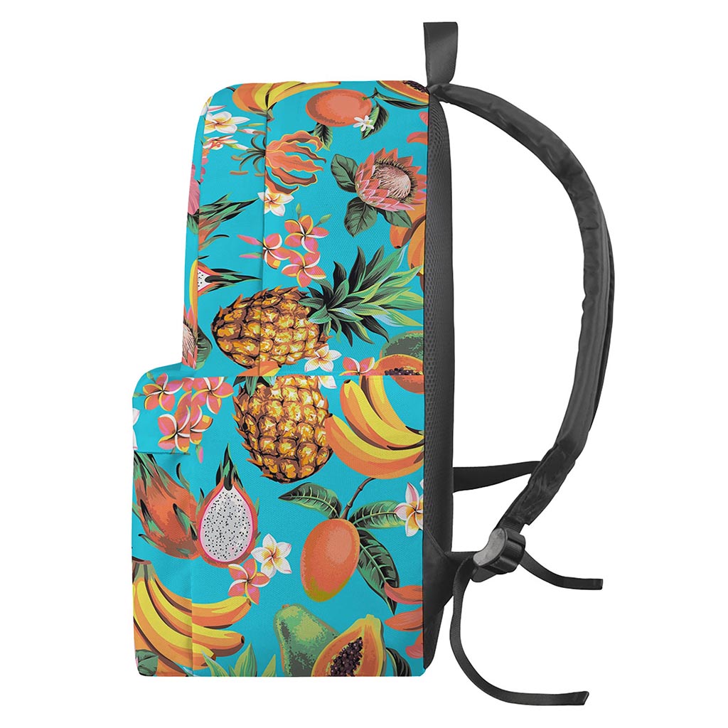Vintage Tropical Fruits Pattern Print Backpack