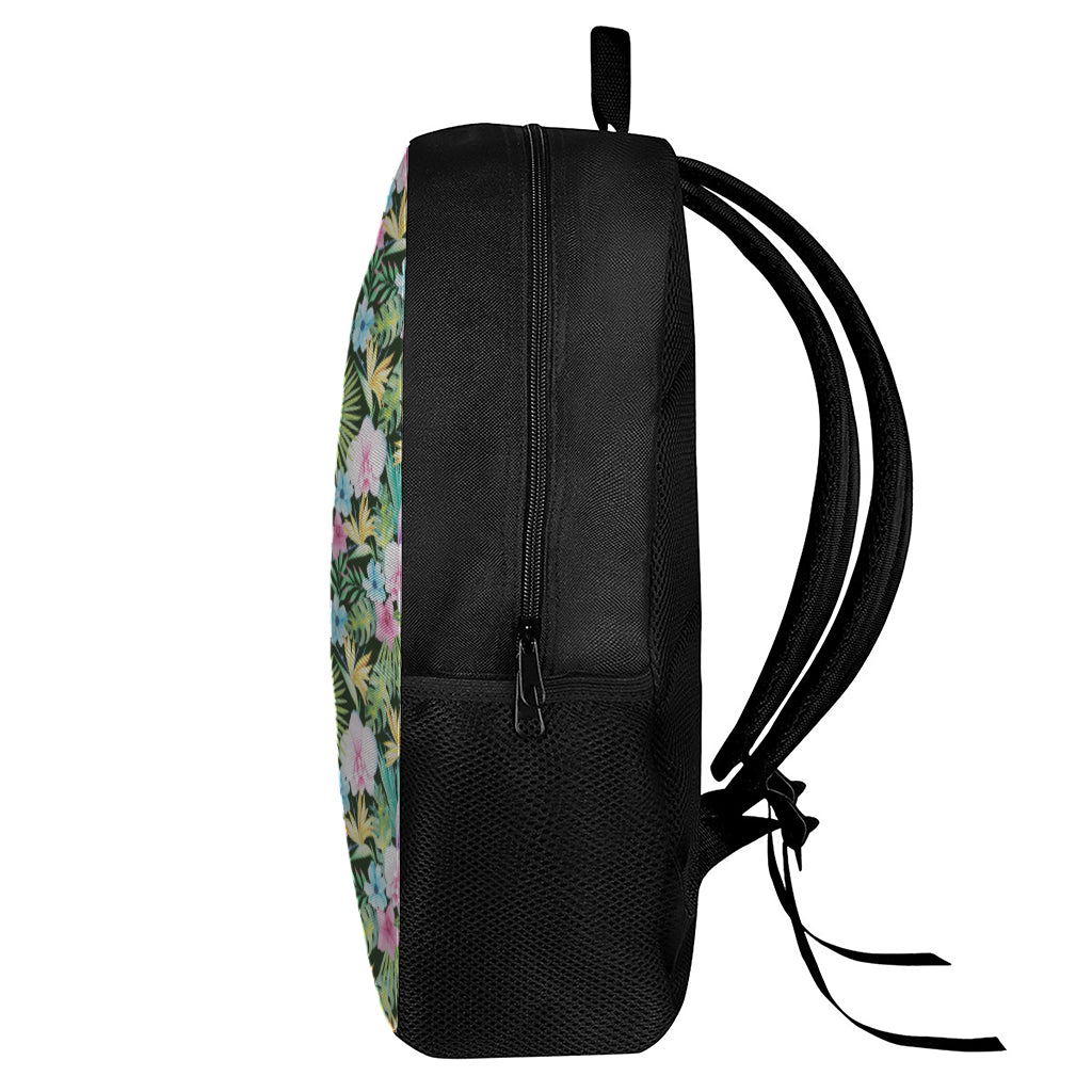 Vintage Tropical Jungle Hawaiian Print 17 Inch Backpack