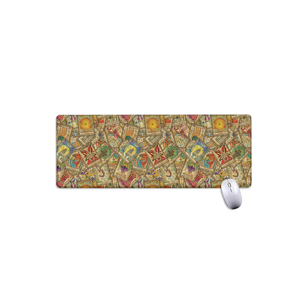 Vintage Wicca Tarot Card Print Extended Mouse Pad