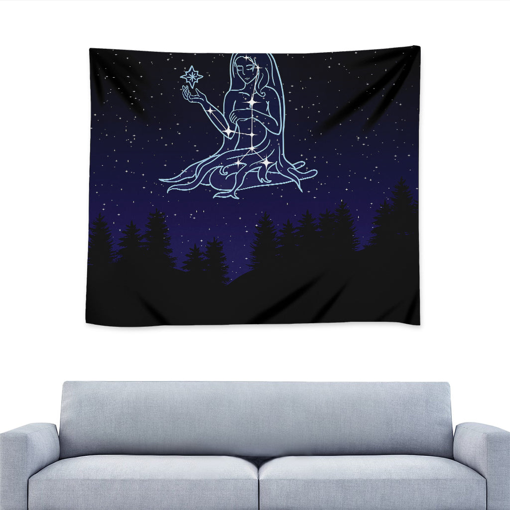 Virgo Constellation Print Tapestry