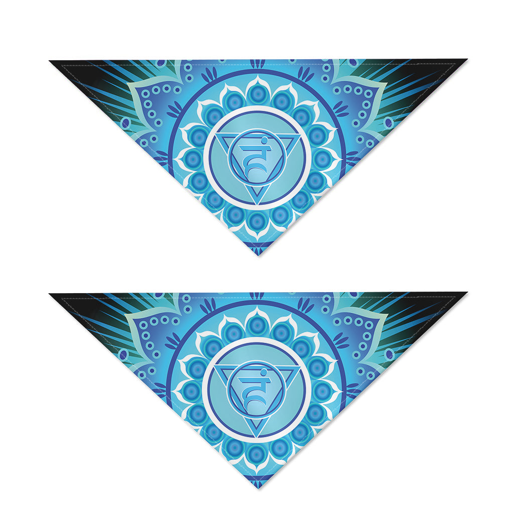 Vishuddha Chakra Mandala Print Dog Bandana
