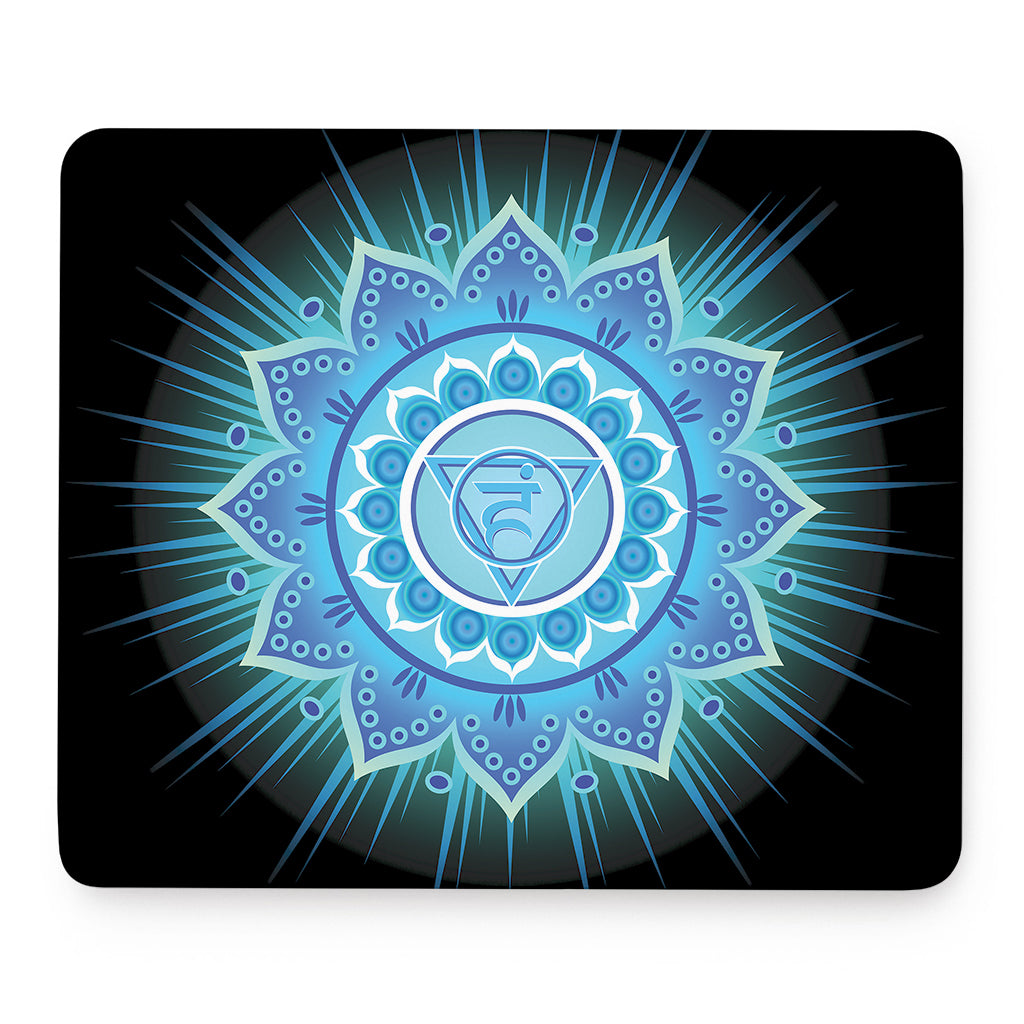 Vishuddha Chakra Mandala Print Mouse Pad