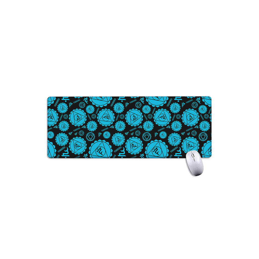 Vishuddha Chakra Pattern Print Extended Mouse Pad