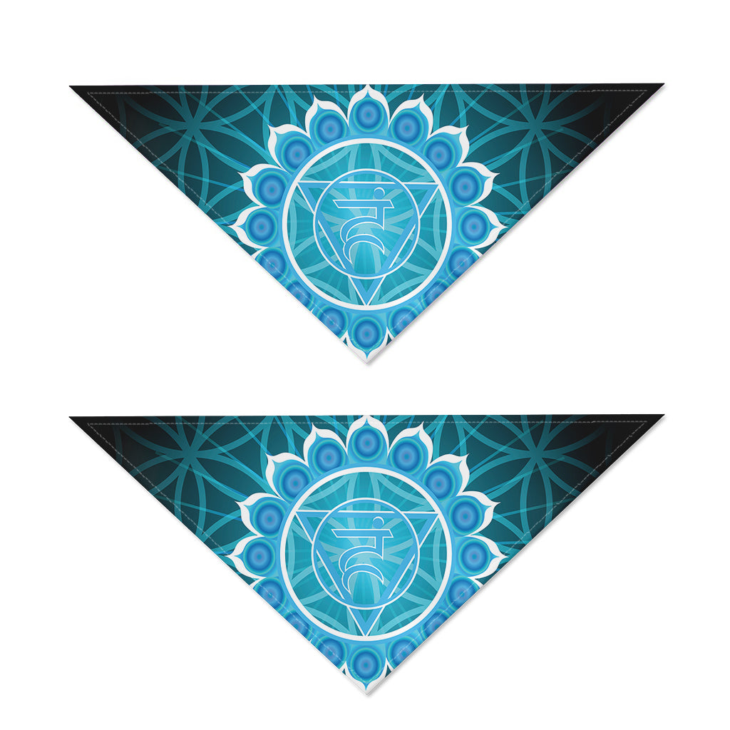 Vishuddha Chakra Spiritual Print Dog Bandana