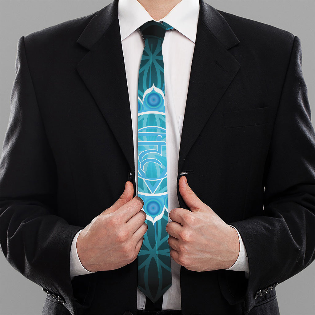 Vishuddha Chakra Spiritual Print Necktie