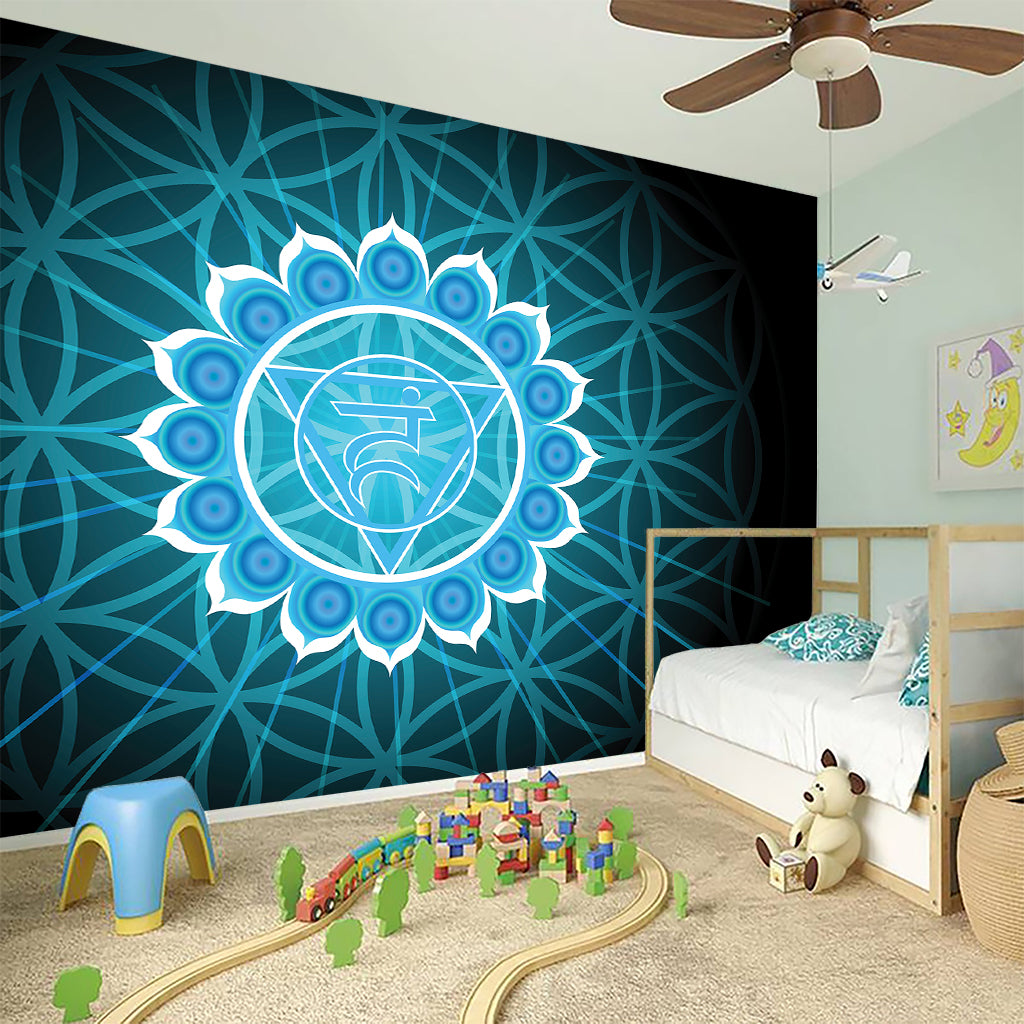 Vishuddha Chakra Spiritual Print Wall Sticker