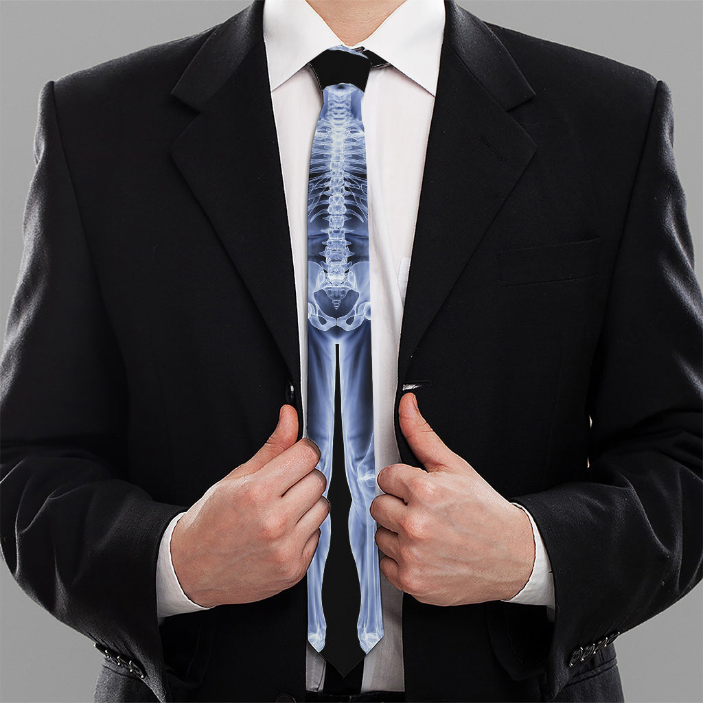 Vitruvian Man X-Ray Print Necktie