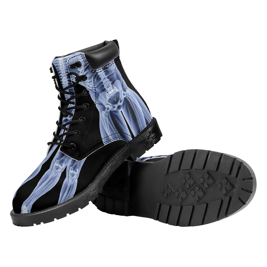 Vitruvian Man X-Ray Print Work Boots