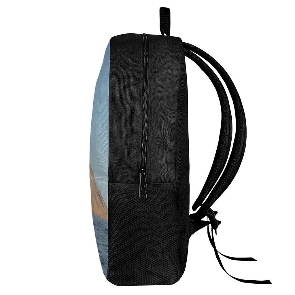 Volcanic Mountain Print 17 Inch Backpack