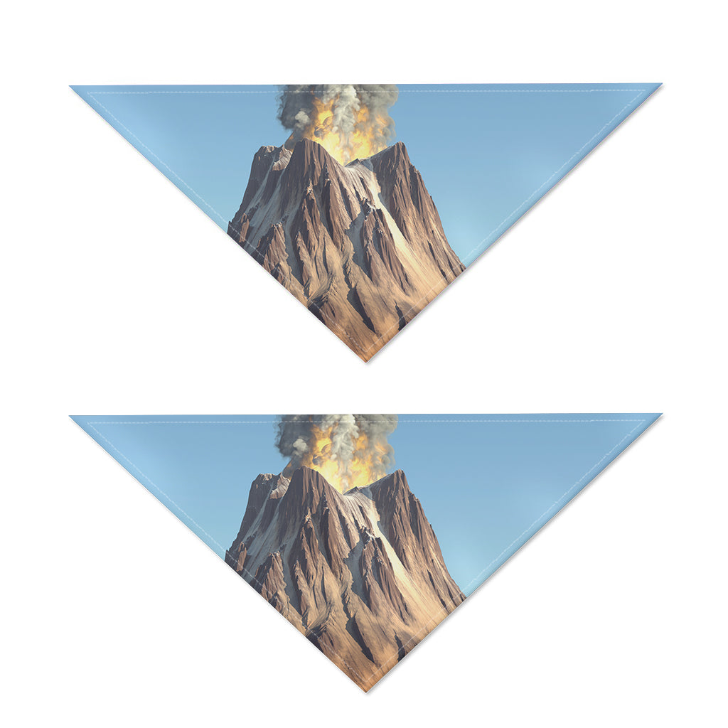 Volcanic Mountain Print Dog Bandana