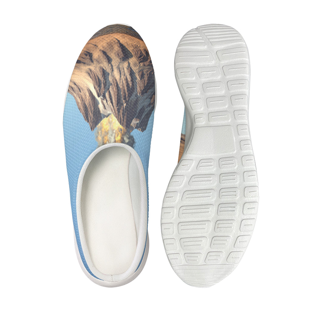 Volcanic Mountain Print Mesh Casual Shoes