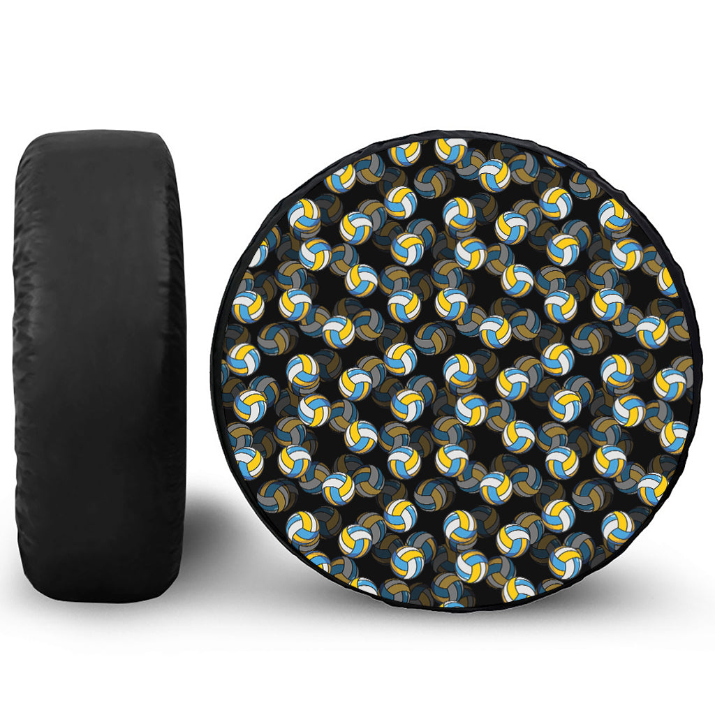 Volleyball Pattern Print Tire Cover