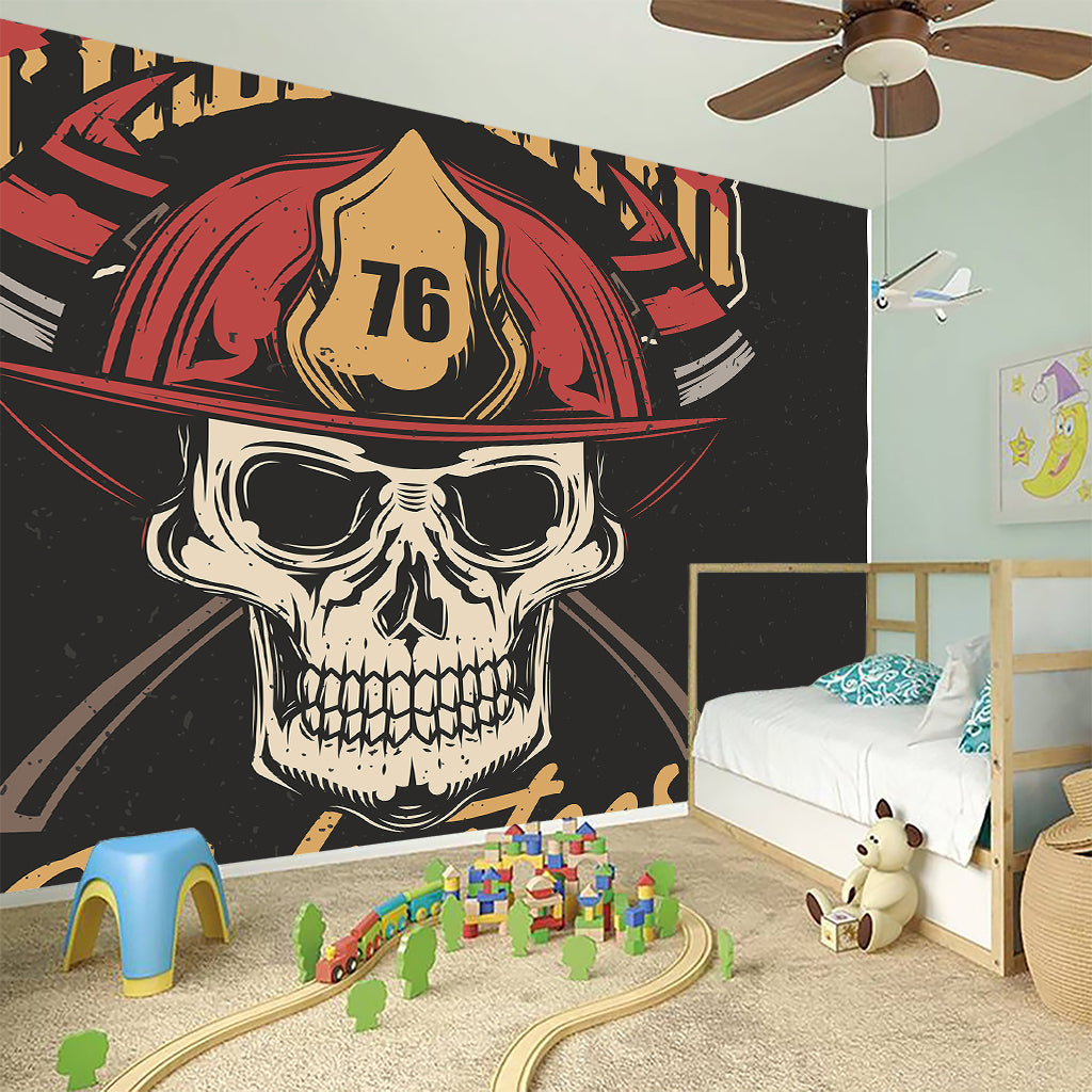 Volunteer Firefighter Print Wall Sticker